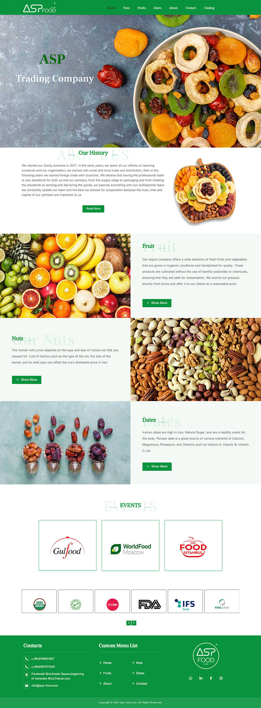 بازرگانی aspfood